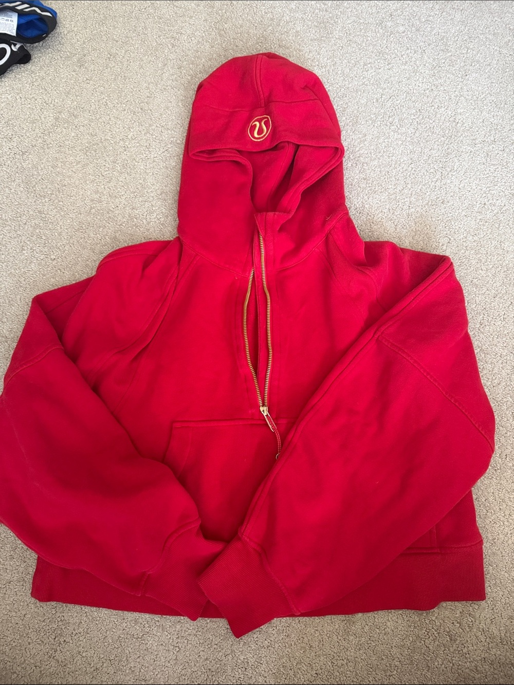 lululemon athletica Red Half-Zip Hoodie